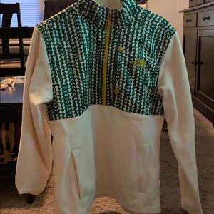 North Face Half Zip w/ geometric patterns